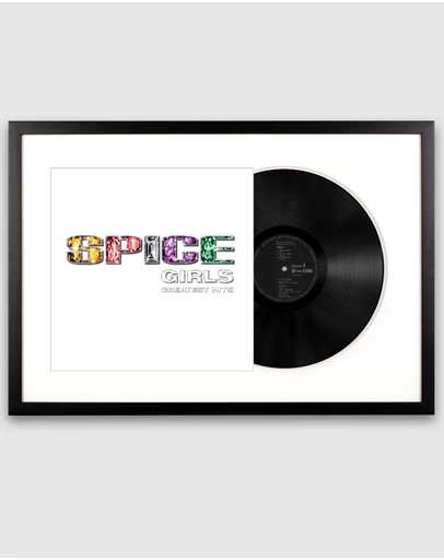 iWorld - Framed Spice Girls - Greatest Hits - Vinyl Album Art