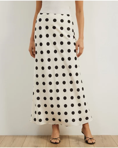 Atmos&Here - Felicity Polka Dot Maxi Skirt