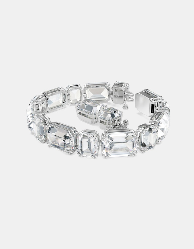 Swarovski - Millenia Bracelet, Octagon Cut, White, Rhodium-Plated