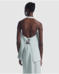 COS - Longline Waistcoat Halterneck Top