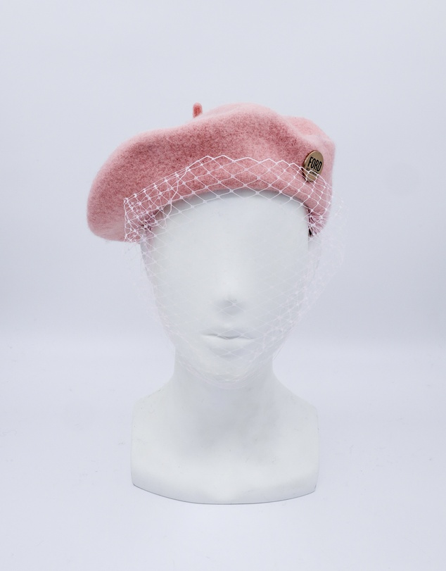 FORD MILLINERY - NIKKI Beret with veil