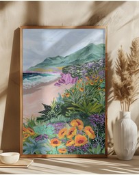 Olive et Oriel - Coastal Bluffs by Sarah Gesek Art Print