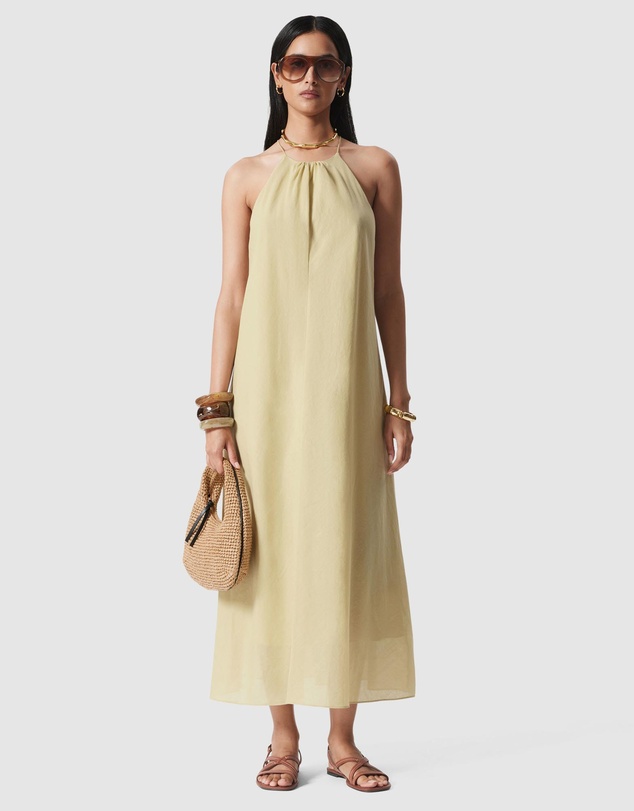 & Other Stories - Sleeveless Halterneck Midi Dress