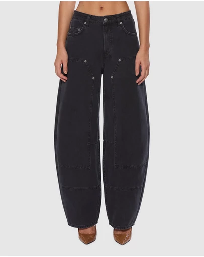 Ksubi - BARREL JEAN CARPENTER BLACK