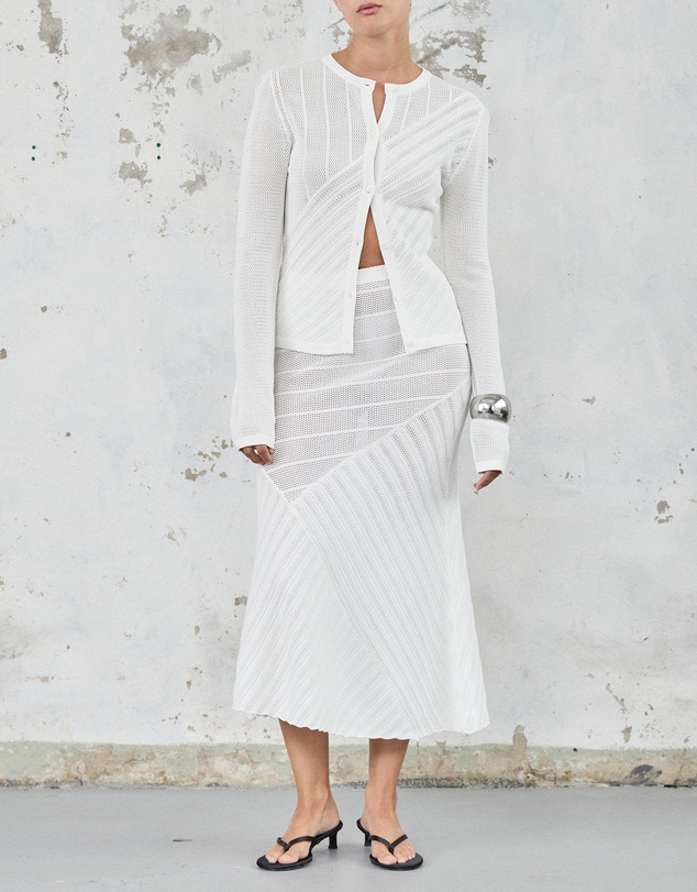 FRIEND of AUDREY - The Fine Crochet Knit Cardigan