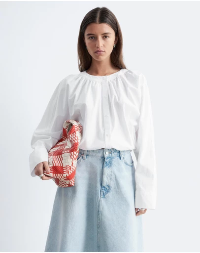 & Other Stories - Gathered Cotton Blouse