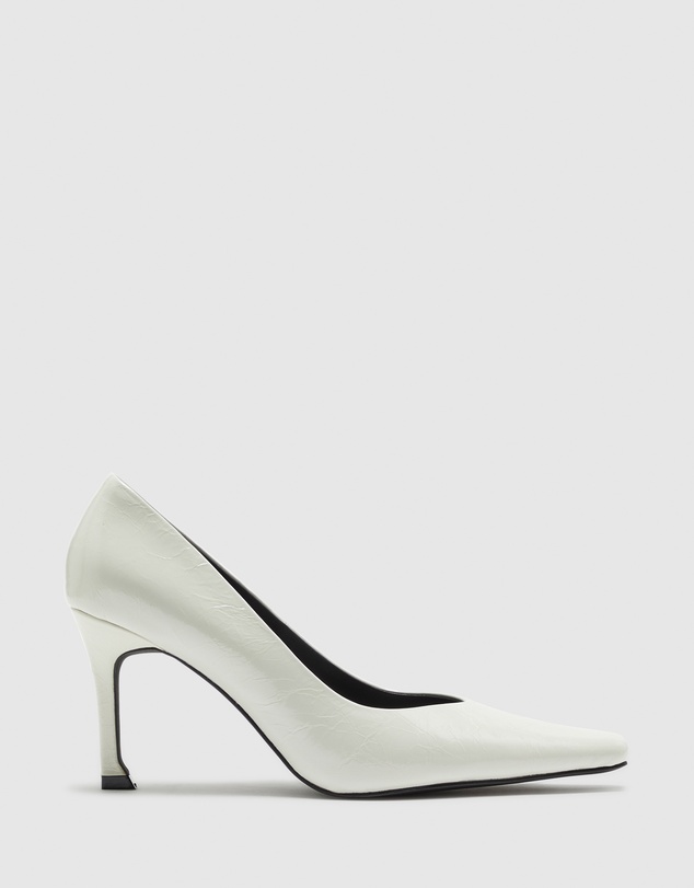 Nakedvice - The Monroe White Heel