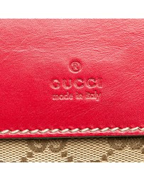 Pre-Loved by Azura Reborn - Pre-Loved GG Canvas Web Double Pocket Belt Bag