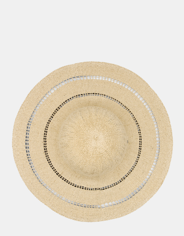 Morgan & Taylor - Blaise Woven Straw Sun Hat in Natural Beige