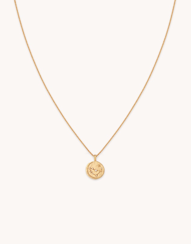 Astrid & Miyu - Zodiac Crystal Pendant 18ct Gold Plated Necklace