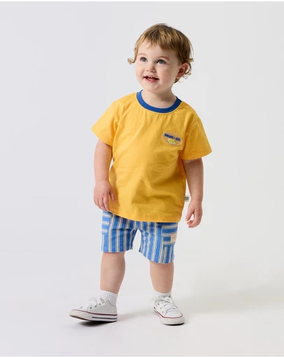 Goldie + Ace - Lightweight Cotton Twill Noah Pocket Shorts - ICONIC EXCLUSIVE - Babies-Teens