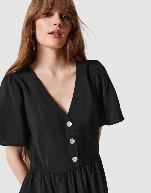 & Other Stories - V-Neck Midi Dress