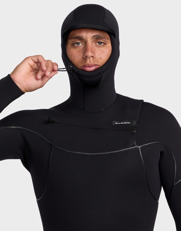 Quiksilver - Mens 5/4/3 Marathon Sessions Hooded Chest Zip Wetsuits