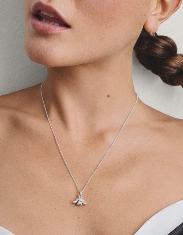 THOMAS SABO - Hello Kitty Cinnamoroll Necklace, Silver-Plated