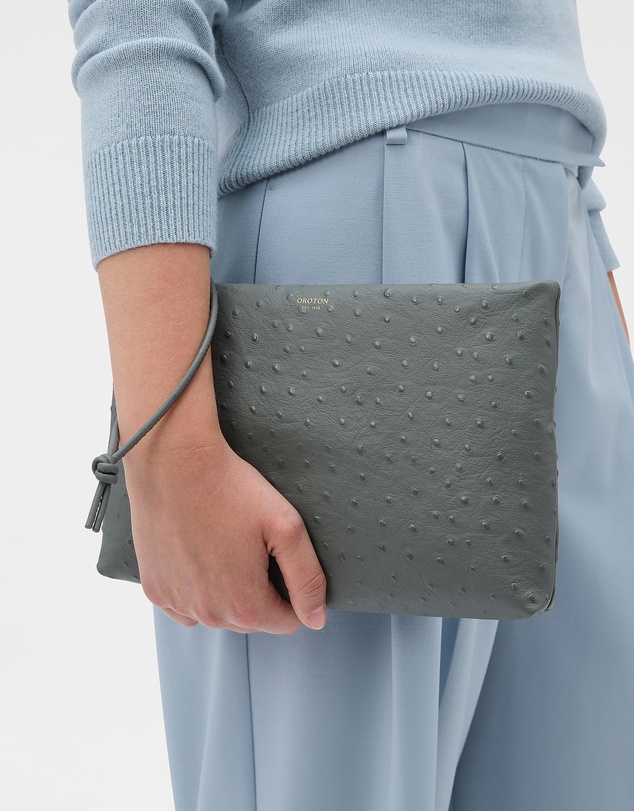 Oroton - Marais Wristlet Pouch Texture