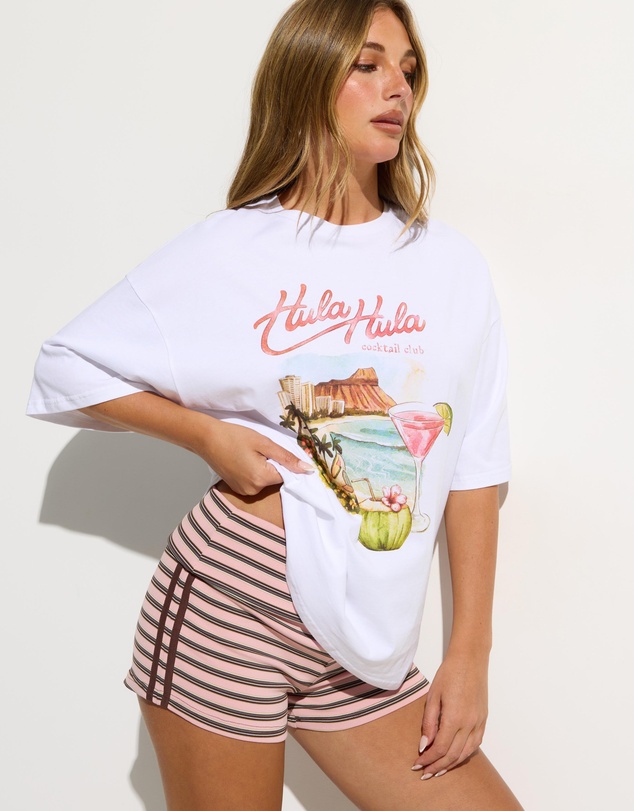 Dazie - Hula Hula Oversized Graphic Tee