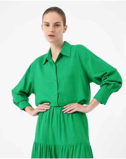 Forcast - Nice Linen Blended Shirt