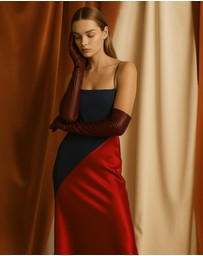 High Heel Jungle - Florence Lambskin Leather Opera Length Gloves