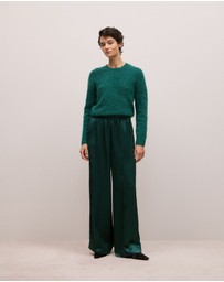 Trenery - Brushed Alpaca Pullover in Forest