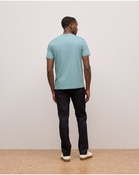 Trenery - Cotton Jersey Crew T-shirt in Jade Green