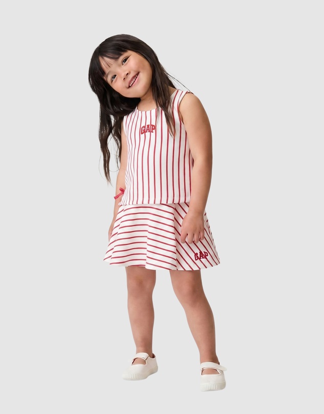 GAP - Print French Terry Bow Tank X Skort Set - Babies-Kids