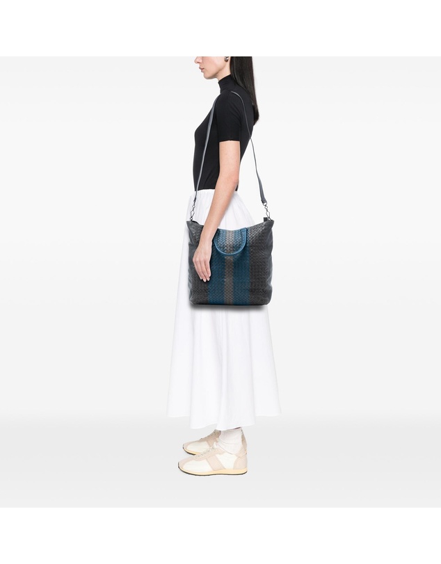 Pre-Loved by Azura Reborn - Pre-Loved Tricolor Nappa Intrecciato Convertible Tote