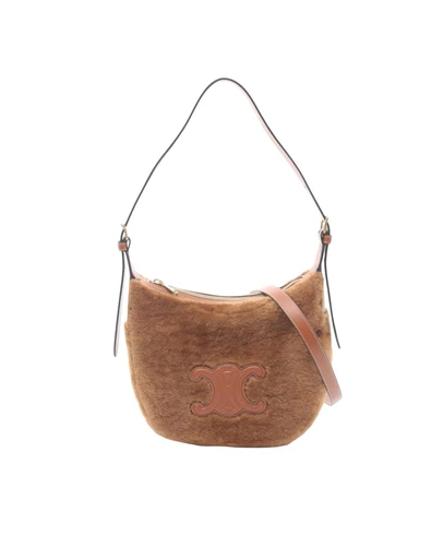 Pre-Loved by Azura Reborn - Pre-Loved Small Shearling Cuir Triomphe Heloise Bag
