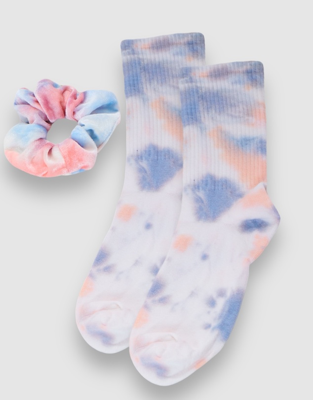 High Heel Jungle - Tie Dye Scunchie and Sock Set