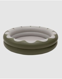 &Sunday - Scallop Inflatable Round Paddling Pool- Olive