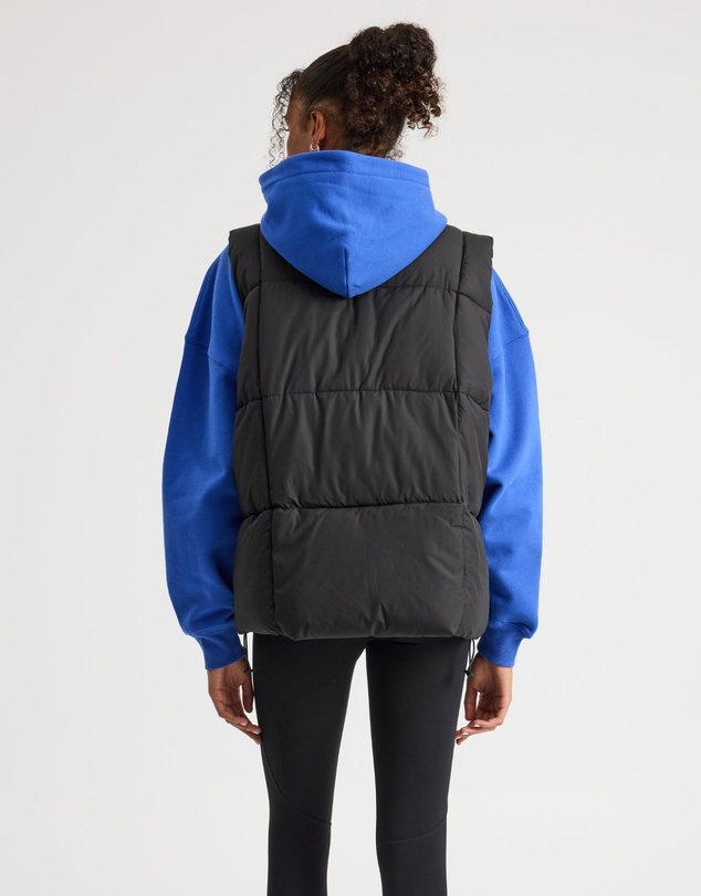 Upstate - Oversized Puffer Vest - Black
