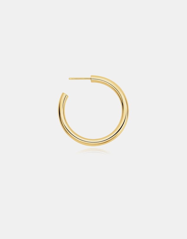 Ania Haie - Ania Haie Gold Classic Tube Oversized Hoop Earrings