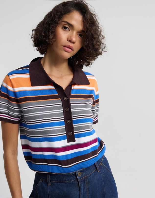 Oxford - Dina Stripe Polo