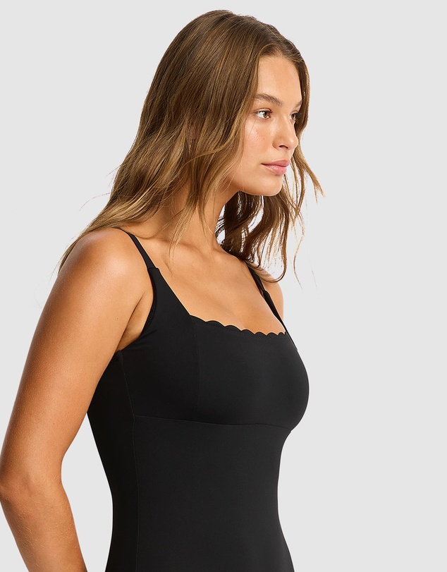 Sea Level Australia - Scalloped Square Neck One Piece Bralette