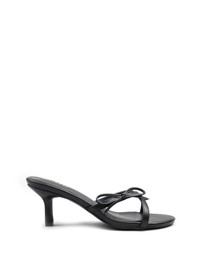 RAID - Ginni heeled mules with bow in Black