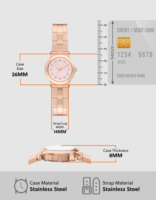 Michael Kors - Billie Rose Gold Analogue Watch
