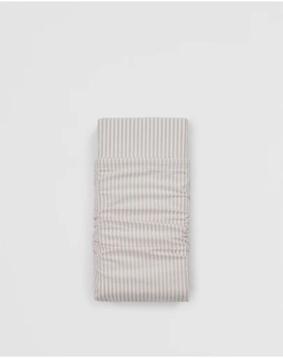 Country Road - Brae Australian Cotton Stripe King Fitted Sheet