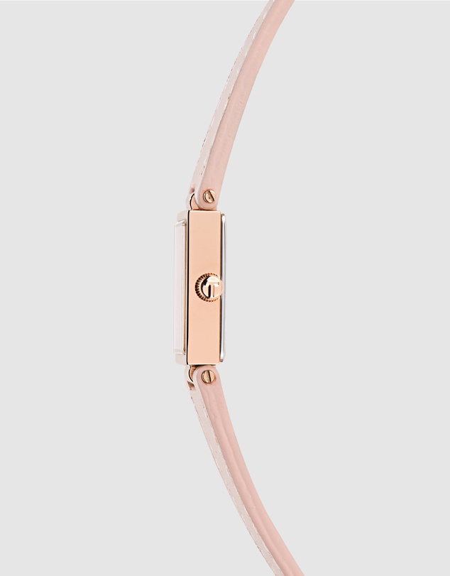 Ted Baker - Lileey Rose Gold-Tone Nude Pink Leather Watch