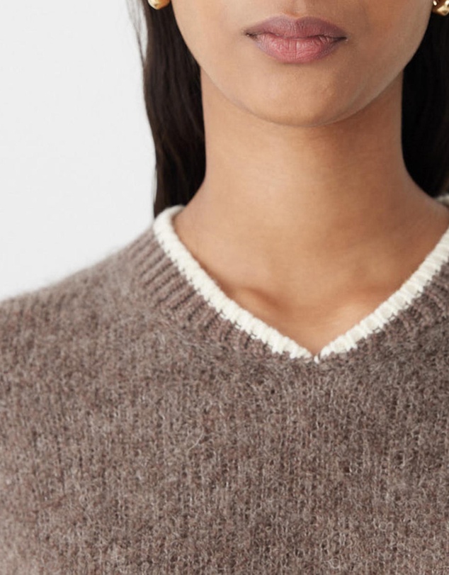 Bassike - Wool Alpaca Contrast Knit Jumper