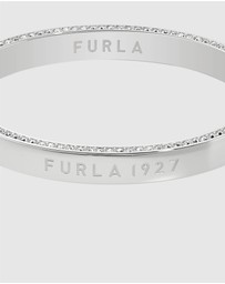 Furla - Furla 1927 Crystal Silver-Tone Bangle Bracelet