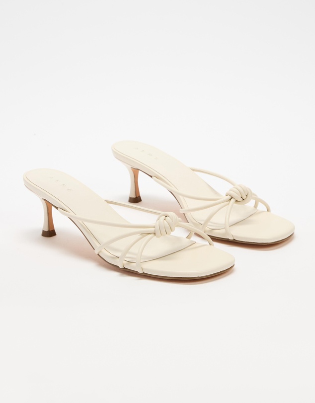 AERE - Leather Crossover Strappy Heels