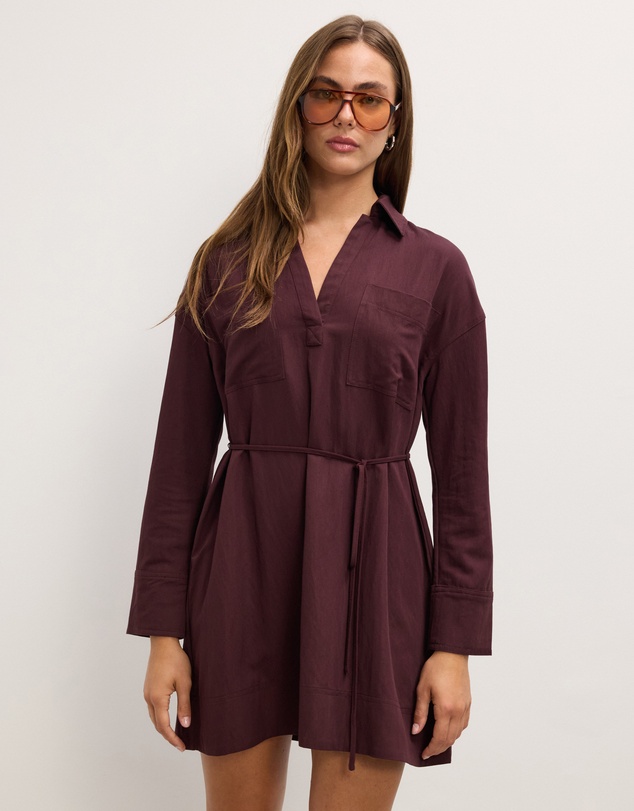 The Fated - Clementine Mini Shirt Dress