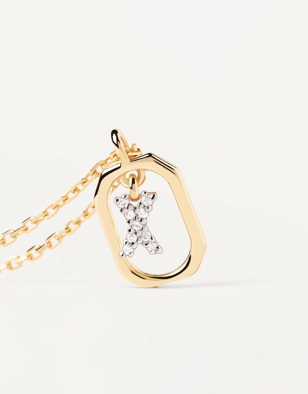 PDPAOLA - Mini Letter X Gold Necklace