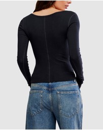 Free People - End Game Pointell LS Top