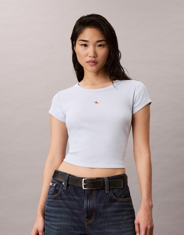 Calvin Klein Jeans - Woven Monogram Logo Slim T-Shirt