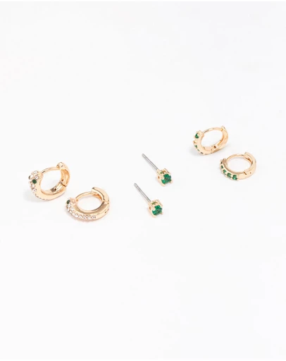 Lovisa - Gold Dainty Earring 3-Pack