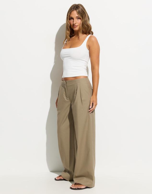 Dazie - Trevi Linen Blend Tailored Pants