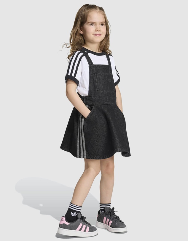 adidas Originals - Denim Dungarees Dress - Kids-Teens