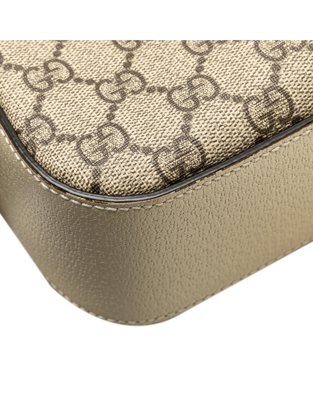 Pre-Loved by Azura Reborn - Pre-Loved Small GG Supreme Textured Calfskin Web Ophidia Camera Bag