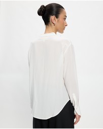 Lindsay Nicholas New York - Tuxedo Blouse