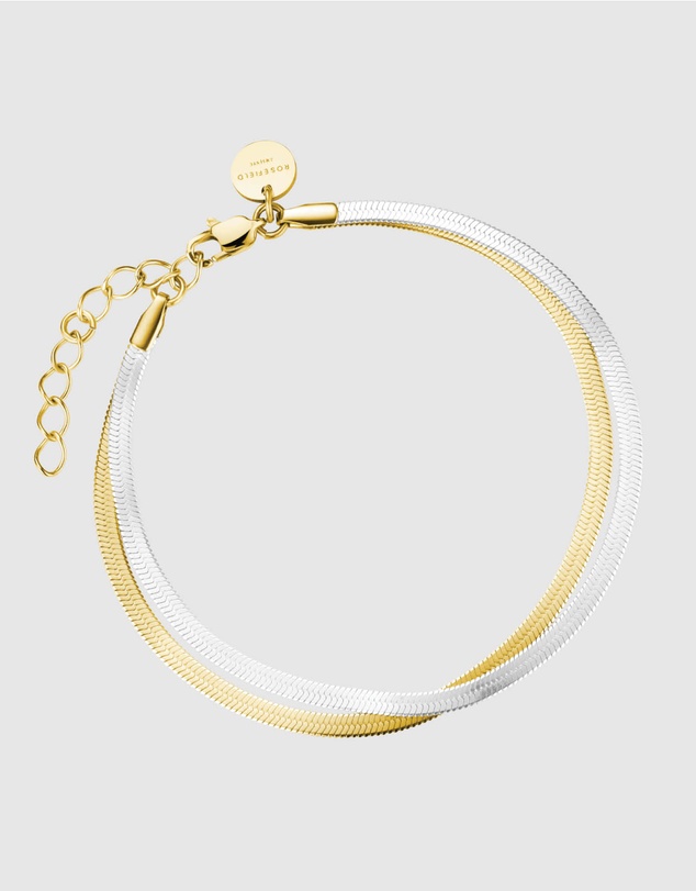 Rosefield - Snake Duotone Necklace and Bracelet Set